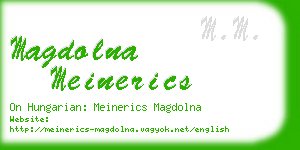 magdolna meinerics business card